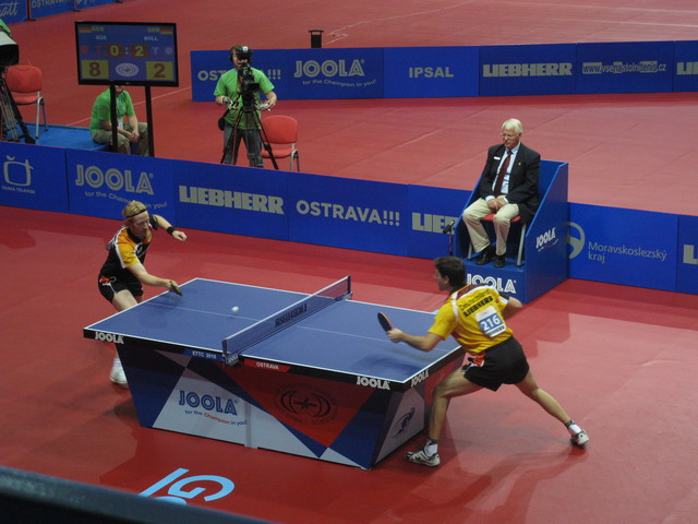 Semifinále dvojhry mužov Süß vs Boll 1:4